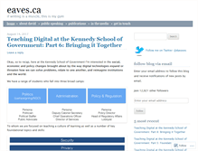 Tablet Screenshot of eaves.ca